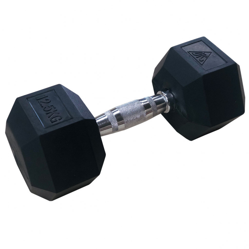 Гантели DFC гексаг. обрезиненная пара DB001-12,5 кг