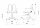 Ортопедическое кресло детское Duorest Duokids DR-280DDS, Цвет: розовый