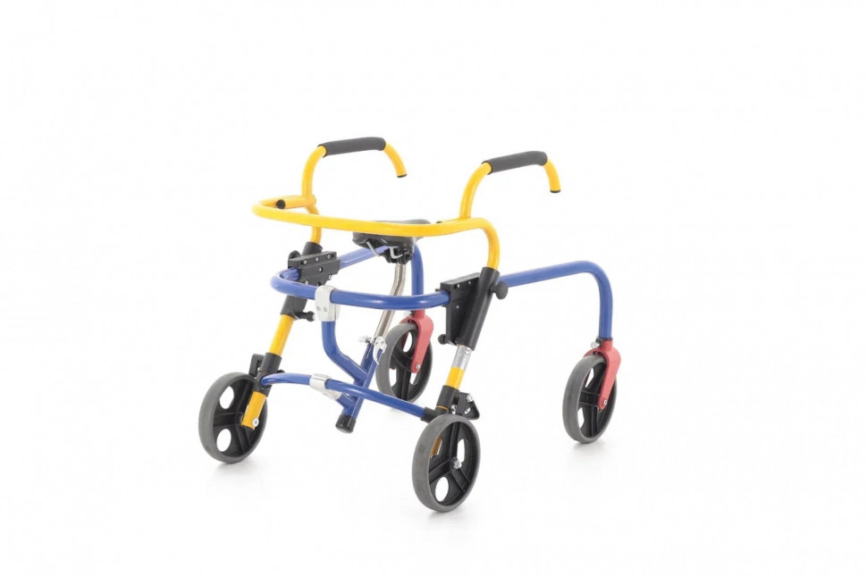 Ходунки-роллаторы Rebotec Плуто мини с сиденьем и передними стопорами Ходунки-роллаторы Rebotec Плуто мини с сиденьем и передними стопорами