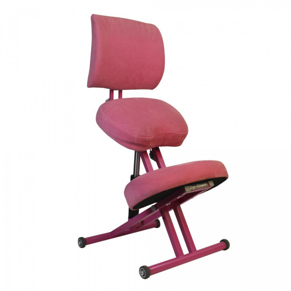 Стул коленный эргономичный "ОЛИМП" СК-2-2Г цвет розовый (корпус розового цвета) Стул коленный эргономичный "ОЛИМП" СК-2-2Г цвет розовый (корпус розового цвета)