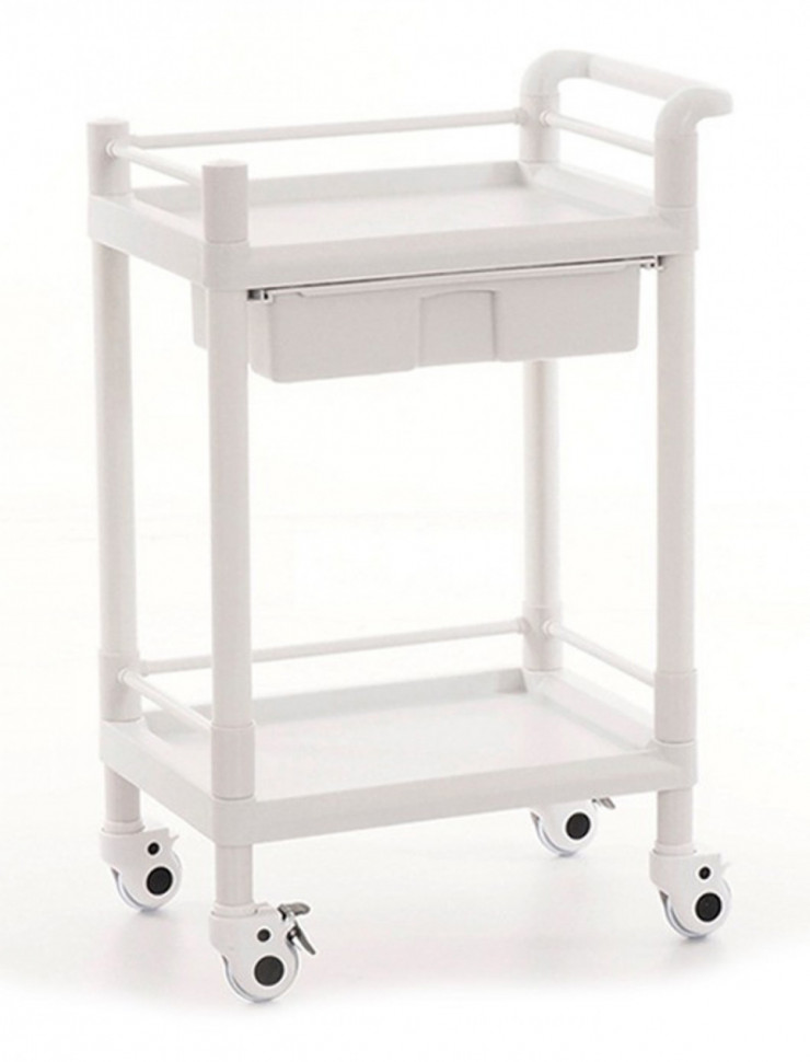 Тележка медицинская MET SP-140 (17529) 1 ящик и 2 полки